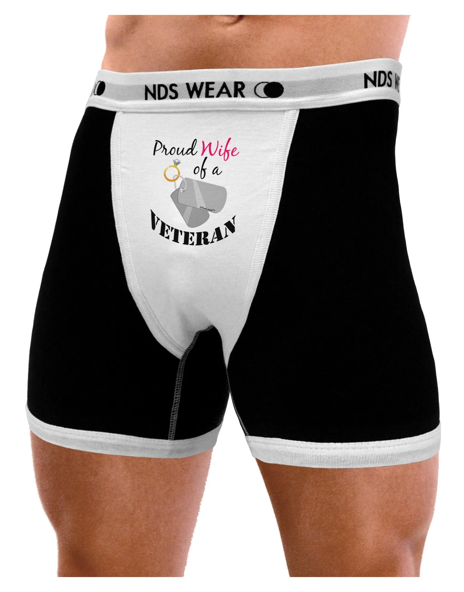Wife of Veteran Mens Boxer Brief Underwear
