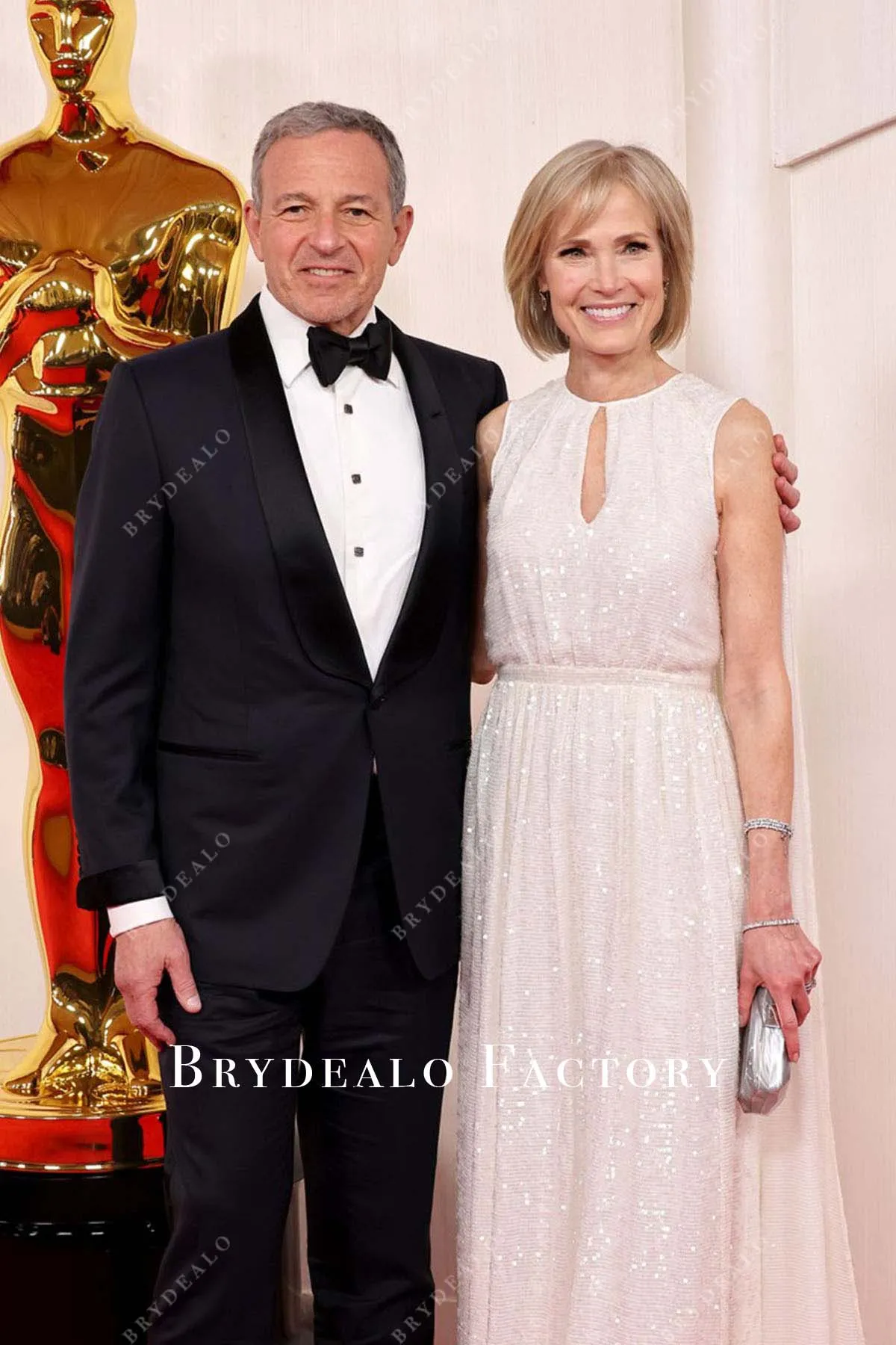 Willow Bay 2024 Oscars Red Carpet Shimmery Dress
