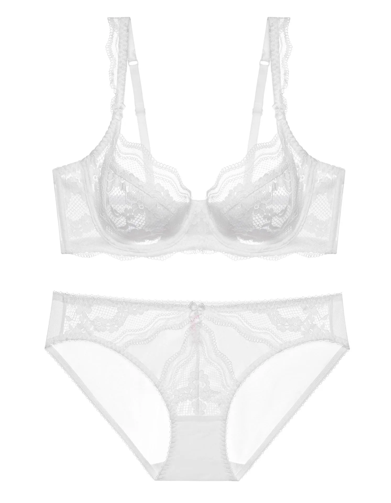 Women Red Bra Lace Underwear Set High-end Seamless Pure Desire Small Breast Push-up Thin Section Bra