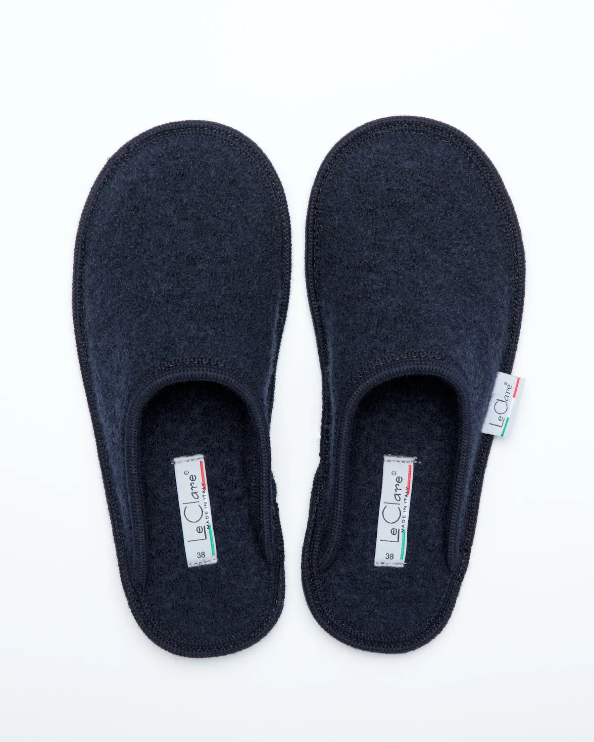 Women's Boiled Wool Stella Slipper Navy