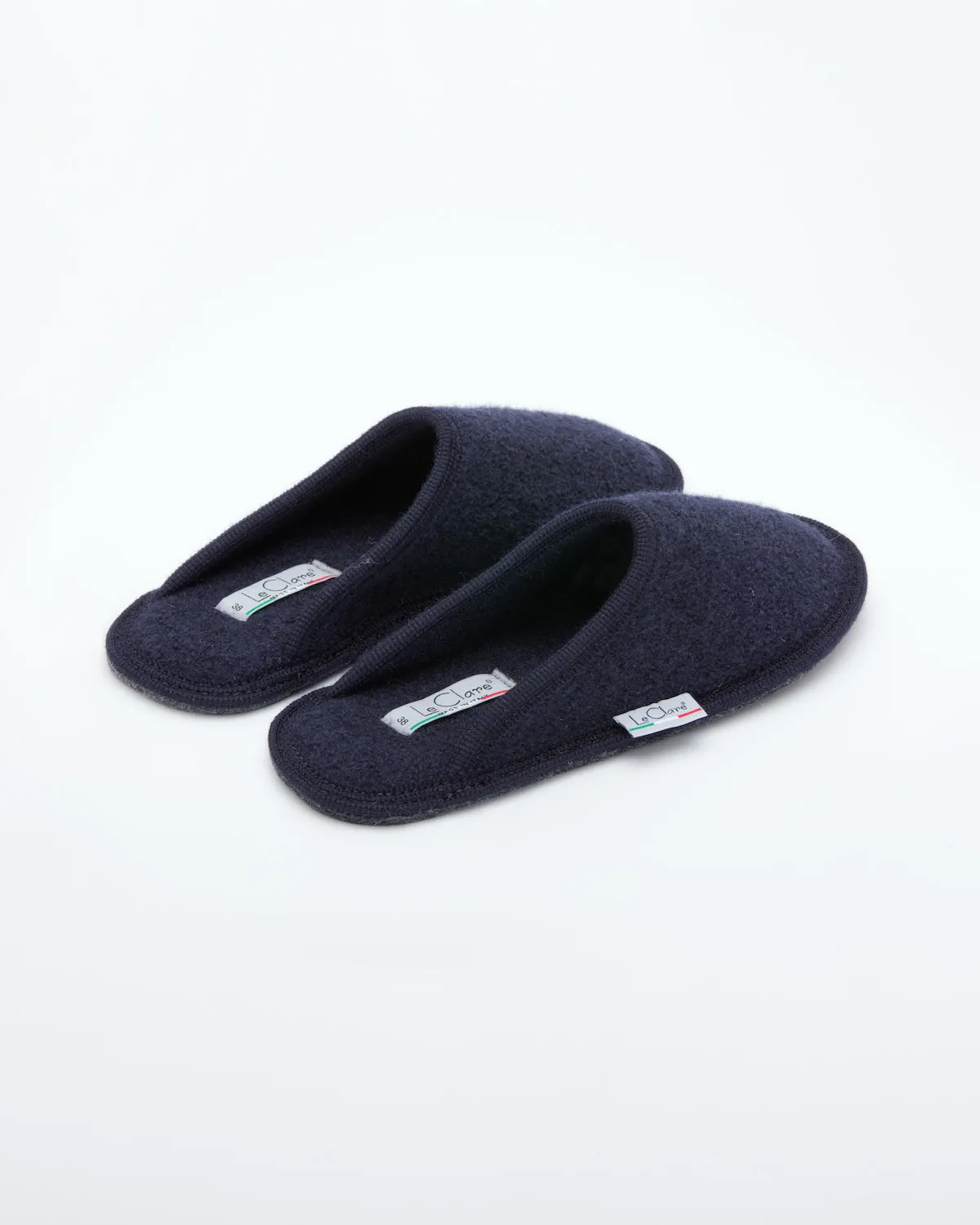 Women's Boiled Wool Stella Slipper Navy