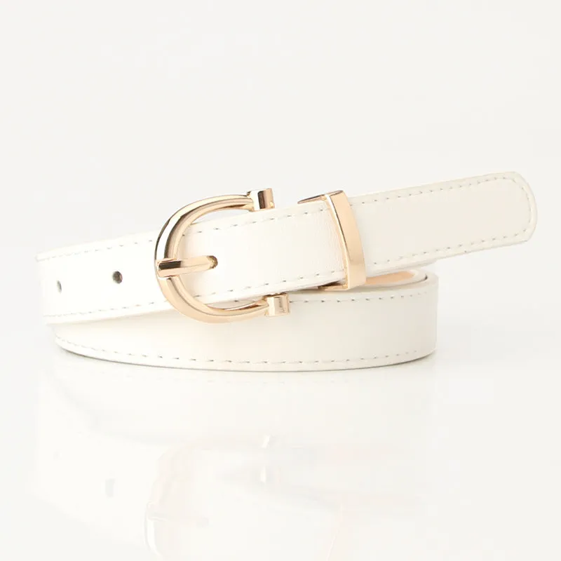 Women's Korean-Style Fashion Belt Student Jeans Decorative Thin Belt Clothing Matching Belt for Women