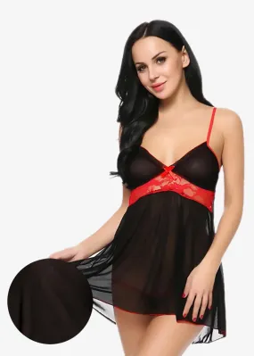 Women’s Sexy Babydoll Lingerie Lace With Panty