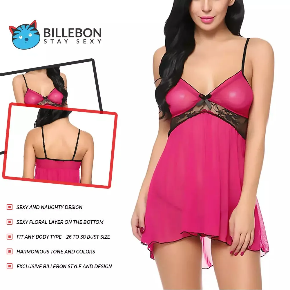 Women’s Sexy Babydoll Lingerie Lace With Panty