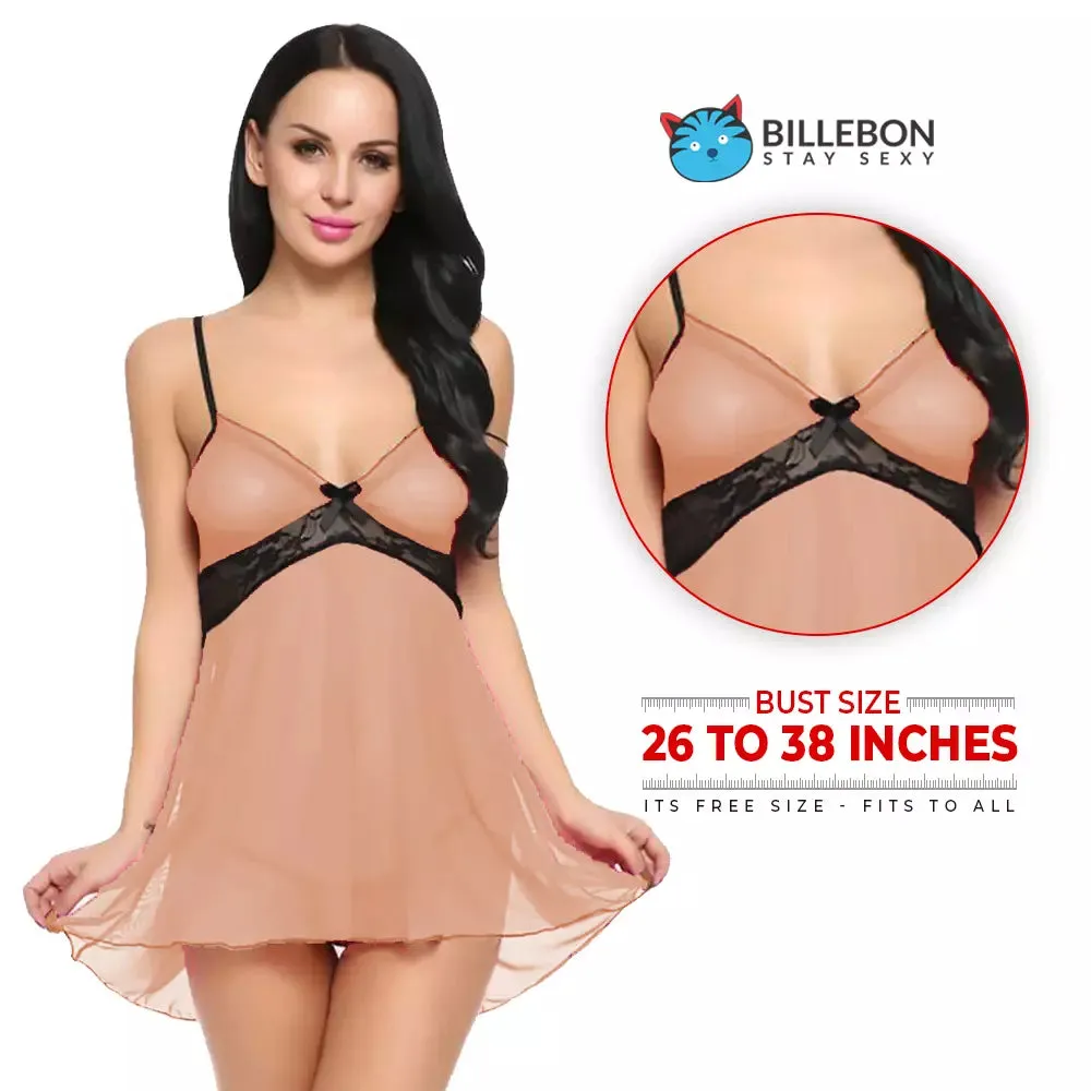 Women’s Sexy Babydoll Lingerie Lace With Panty