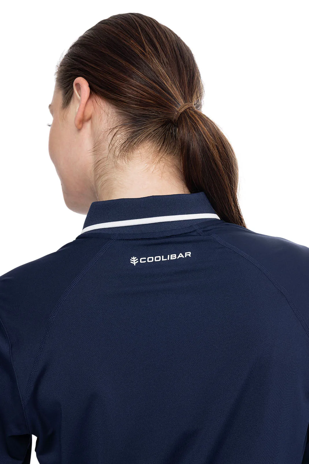 Women's Victory Lap Long Sleeve Golf Polo  |  Navy